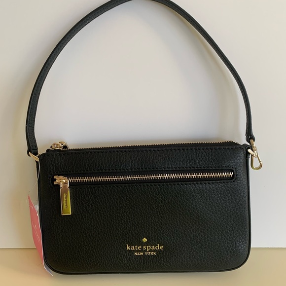 KATE SPADE LEILA PEBBLED LEATHER WRISTLET - Picture 9 of 12